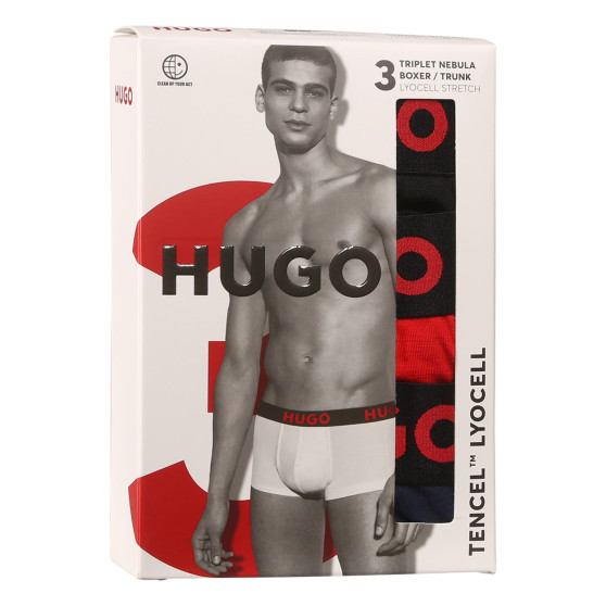 3PACK Boxers para hombre HUGO multicolor (50496723 982)