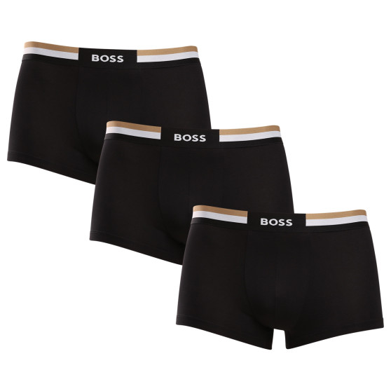 3PACK Boxers para hombre BOSS negro (50516542 001)