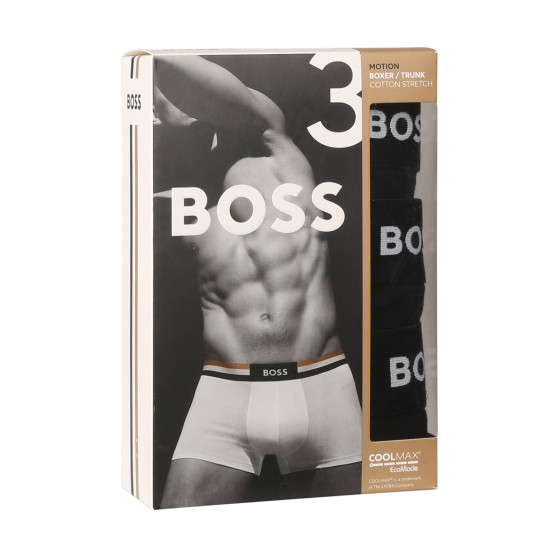 3PACK Boxers para hombre BOSS negro (50516542 001)