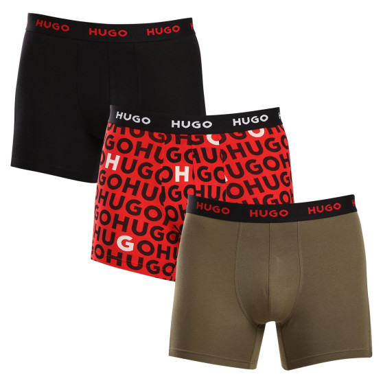 3PACK Boxers para hombre HUGO multicolor (50517887 978)