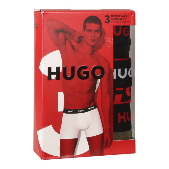 3PACK Boxers para hombre HUGO multicolor (50517887 978)