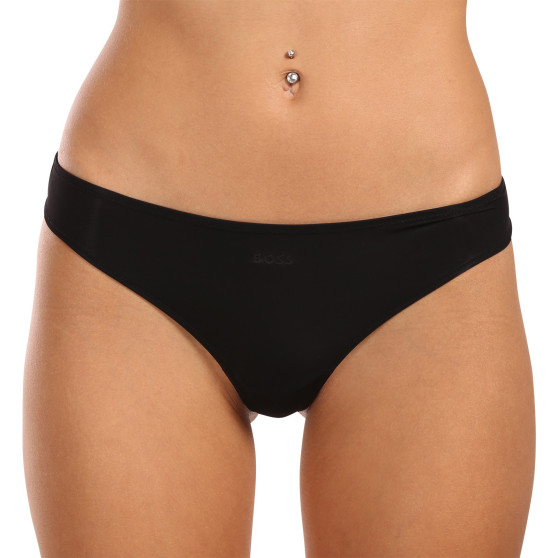 3PACK tanga de mujer BOSS negro (50520431 001)