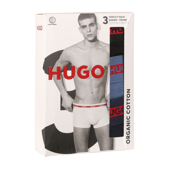 3PACK Boxers para hombre HUGO multicolor (50517883 970)