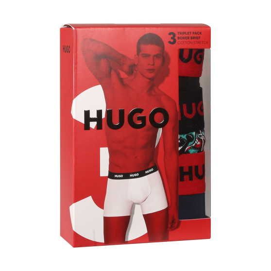 3PACK Boxers para hombre HUGO multicolor (50517887 979)