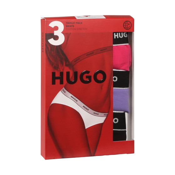 3PACK bragas de mujer HUGO multicolor (50480157 962)