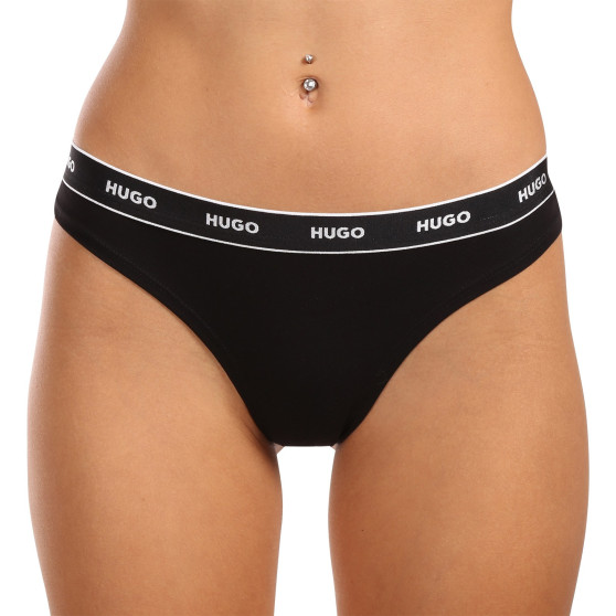 3PACK tanga de mujer HUGO multicolor (50480150 981)