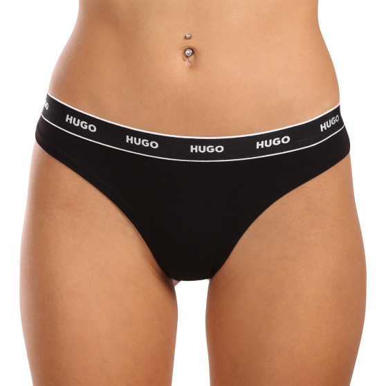 3PACK tanga de mujer HUGO multicolor (50480150 981)