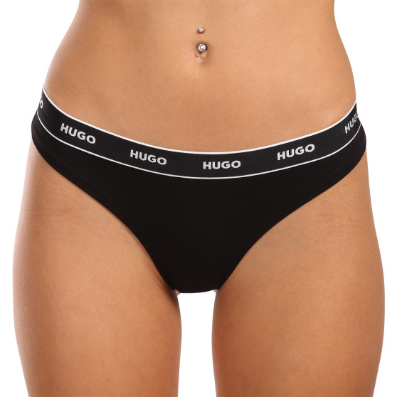 3PACK tanga de mujer HUGO multicolor (50480150 981)