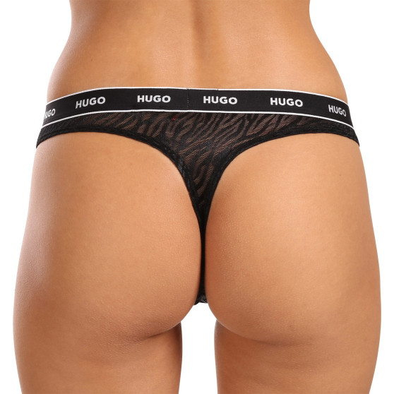 3PACK tanga de mujer HUGO multicolor (50480150 981)