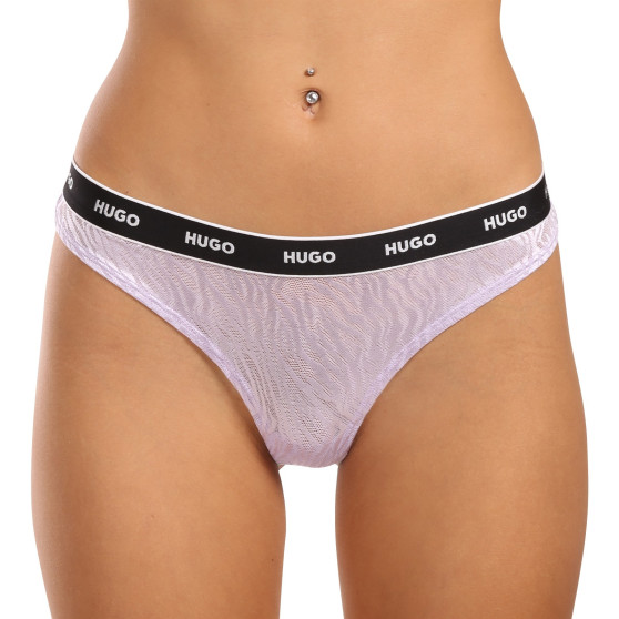 3PACK tanga de mujer HUGO multicolor (50480150 981)