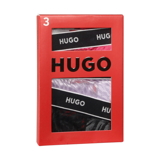 3PACK tanga de mujer HUGO multicolor (50480150 981)