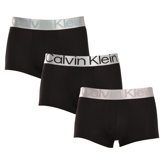 3PACK Boxers para hombre Calvin Klein negro (NB3074A-QTE)