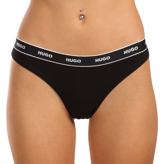 3PACK tanga de mujer HUGO multicolor (50480150 962)