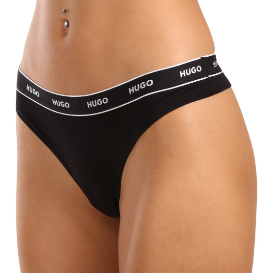 3PACK tanga de mujer HUGO multicolor (50480150 962)