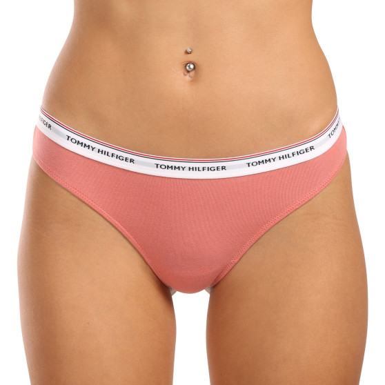 3PACK tanga de mujer Tommy Hilfiger multicolor (UW0UW04894 0VG)