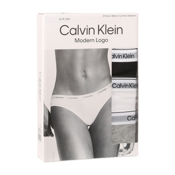 3PACK bragas de mujer Calvin Klein multicolor (QD5207E-MPI)