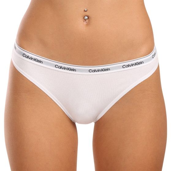 3PACK bragas de mujer Calvin Klein blanco (QD5207E-100)