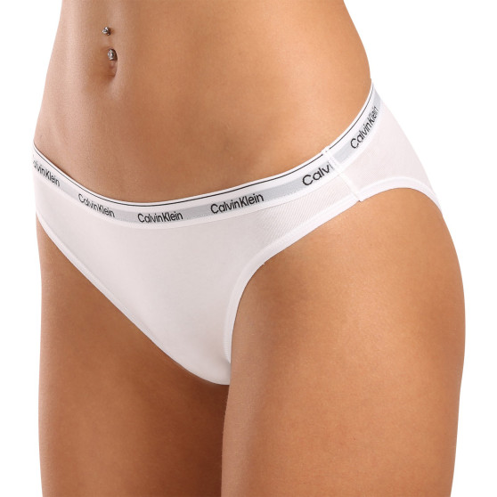 3PACK bragas de mujer Calvin Klein blanco (QD5207E-100)