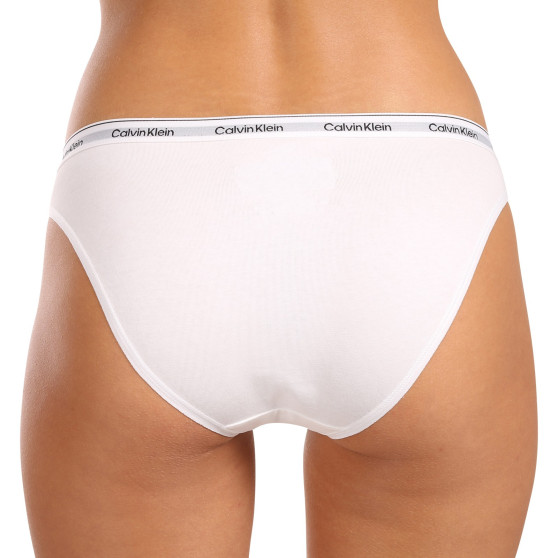 3PACK bragas de mujer Calvin Klein blanco (QD5207E-100)