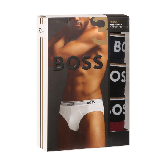 3PACK calzoncillos para hombre BOSS multicolor (50517826 976)