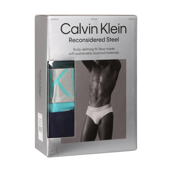 3PACK calzoncillos para hombre Calvin Klein multicolor (NB3129A-N2M)