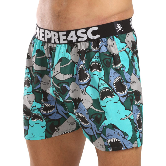 Represent Pantalones cortos de hombre exclusivos Mike Happy Sharks (R4M-BOX-0709)