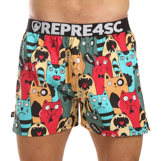 Represent Pantalones cortos de hombre exclusivos Mike Cat Fans (R4M-BOX-0706)