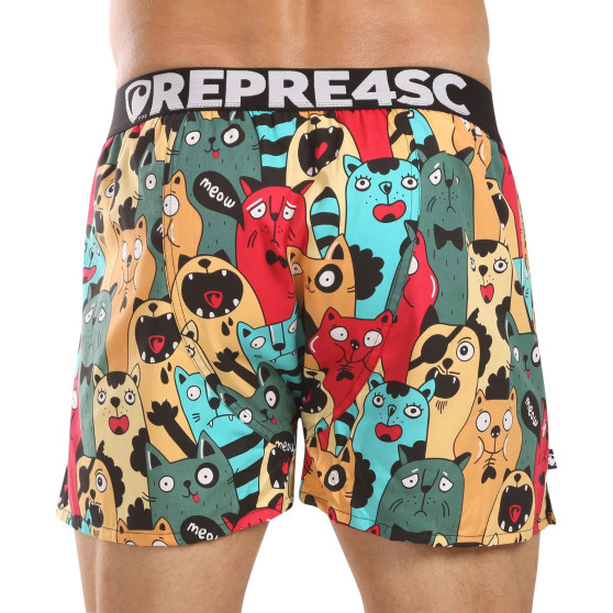 Represent Pantalones cortos de hombre exclusivos Mike Cat Fans (R4M-BOX-0706)