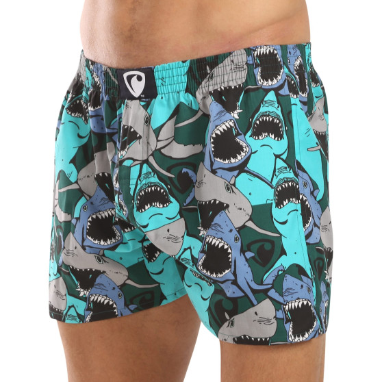 Represent Pantalones cortos de hombre exclusivos Ali Happy Sharks (R4M-BOX-0609)