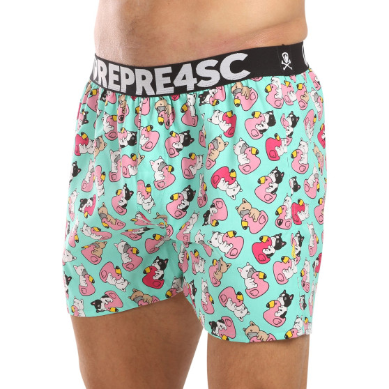 Represent Pantalones cortos de baño exclusivos para hombre Mike Bulldog (R4M-BOX-0711)