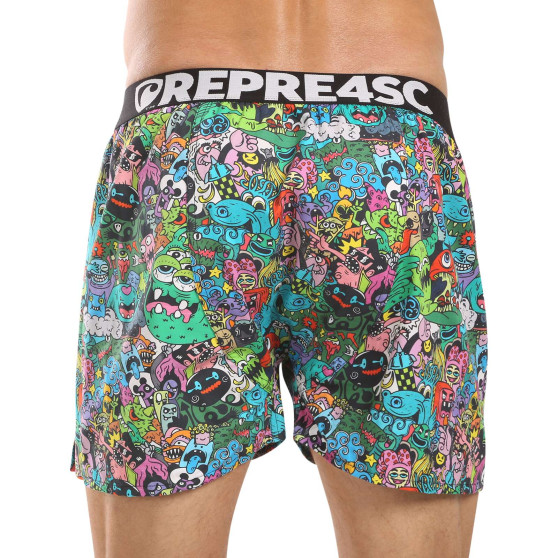 Represent Pantalones cortos de hombre exclusivos Mike Monsters (R4M-BOX-0715)