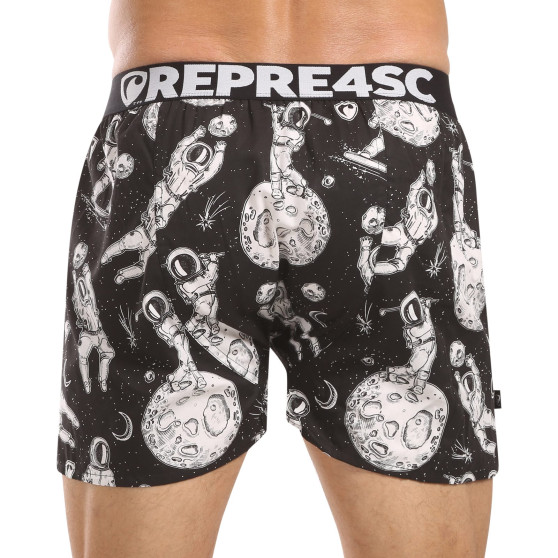 Represent Pantalones cortos de hombre exclusivos Mike Space Games (R4M-BOX-0717)