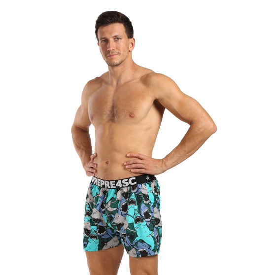 Represent Pantalones cortos de hombre exclusivos Mike Happy Sharks (R4M-BOX-0709)