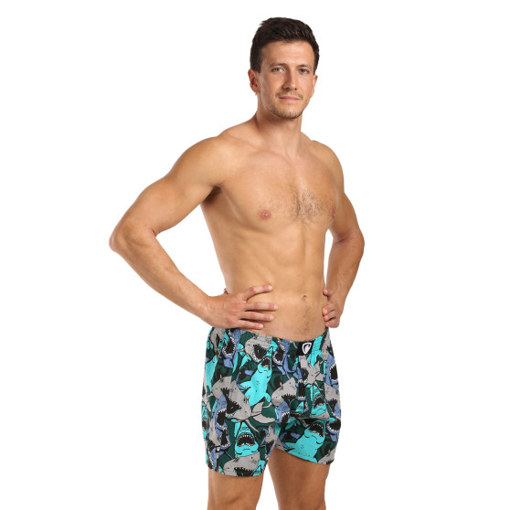 Represent Pantalones cortos de hombre exclusivos Ali Happy Sharks (R4M-BOX-0609)