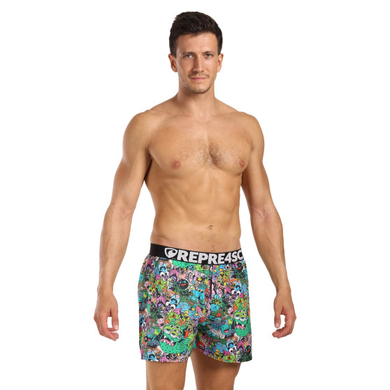 Represent Pantalones cortos de hombre exclusivos Mike Monsters (R4M-BOX-0715)