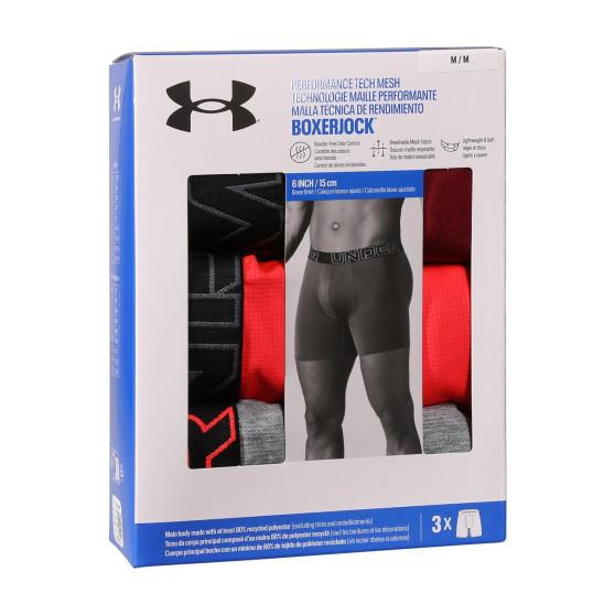 3PACK Boxers para hombre Under Armour multicolor (1383884 625)