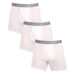 3PACK Boxers para hombre Under Armour blanco (1383889 100)