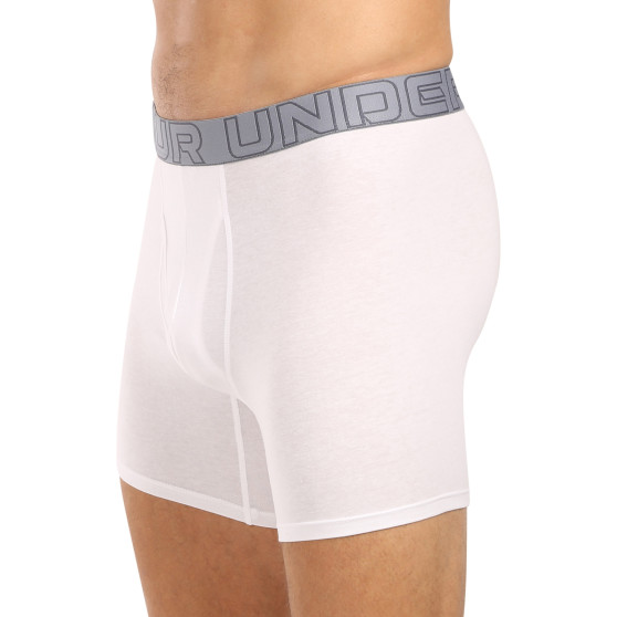 3PACK Boxers para hombre Under Armour blanco (1383889 100)