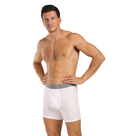 3PACK Boxers para hombre Under Armour blanco (1383889 100)