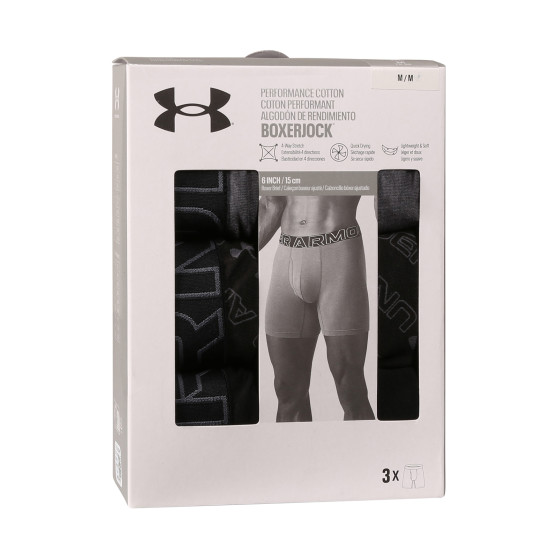 3PACK Boxers para hombre Under Armour multicolor (1383890 001)