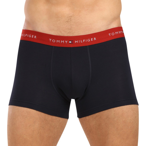 3PACK Boxers para hombre Tommy Hilfiger azul oscuro (UM0UM02763 0WR)