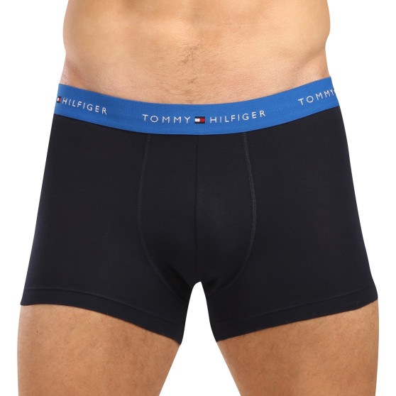 3PACK Boxers para hombre Tommy Hilfiger azul oscuro (UM0UM02763 0WR)