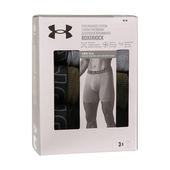 3PACK Boxers para hombre Under Armour multicolor (1383890 390)