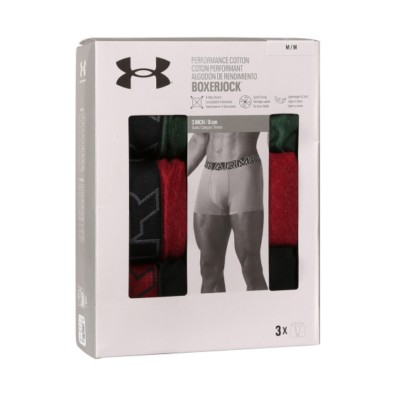 3PACK Boxers para hombre Under Armour multicolor (1383891 302)