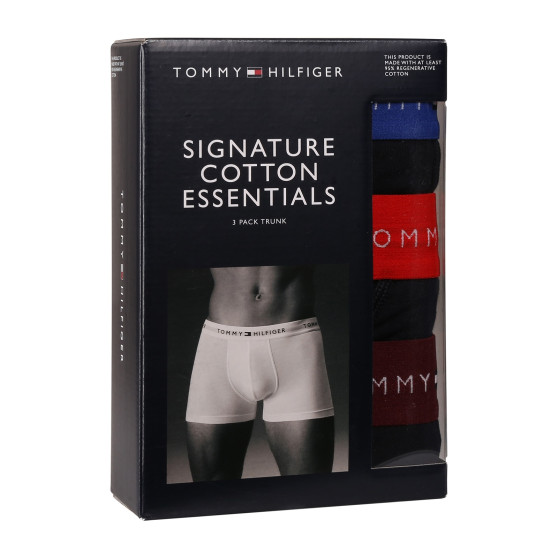 3PACK Boxers para hombre Tommy Hilfiger azul oscuro (UM0UM02763 05K)