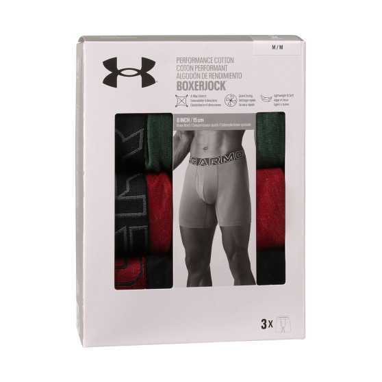 3PACK Boxers para hombre Under Armour multicolor (1383889 302)