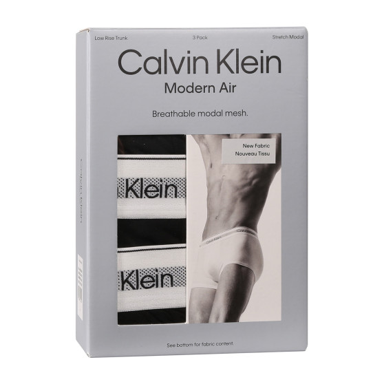 3PACK Boxers para hombre Calvin Klein negro (NB3956A-UB1)