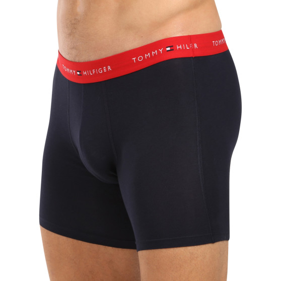 3PACK Boxers para hombre Tommy Hilfiger azul oscuro (UM0UM02765 0W3)