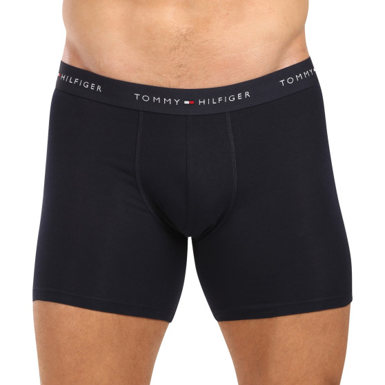 3PACK Boxers para hombre Tommy Hilfiger azul oscuro (UM0UM02765 0W3)