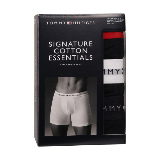 3PACK Boxers para hombre Tommy Hilfiger azul oscuro (UM0UM02765 0W3)